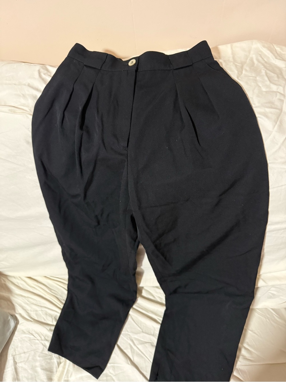 Black Pleated Dress Pants